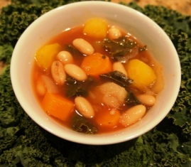 kale and white bean soup